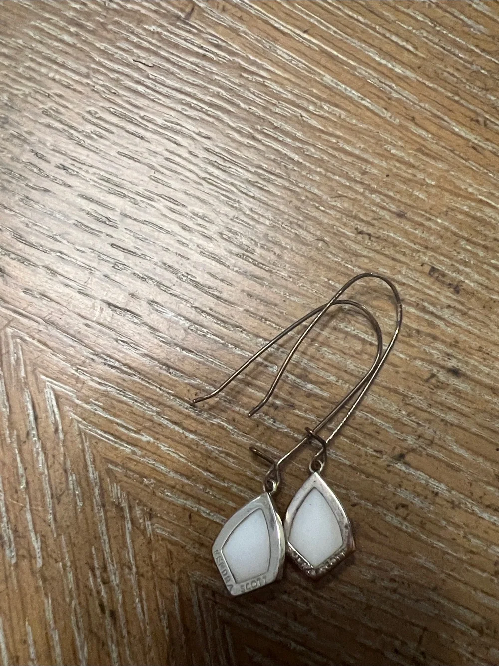 Kendra Scott Delicate White Stone Drop Earrings